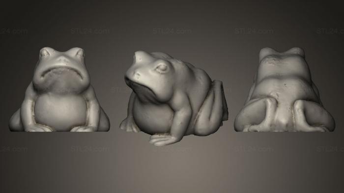 Статуэтки животных (Лягушка Гора 4, STKJ_0286) 3D модель для ЧПУ станка